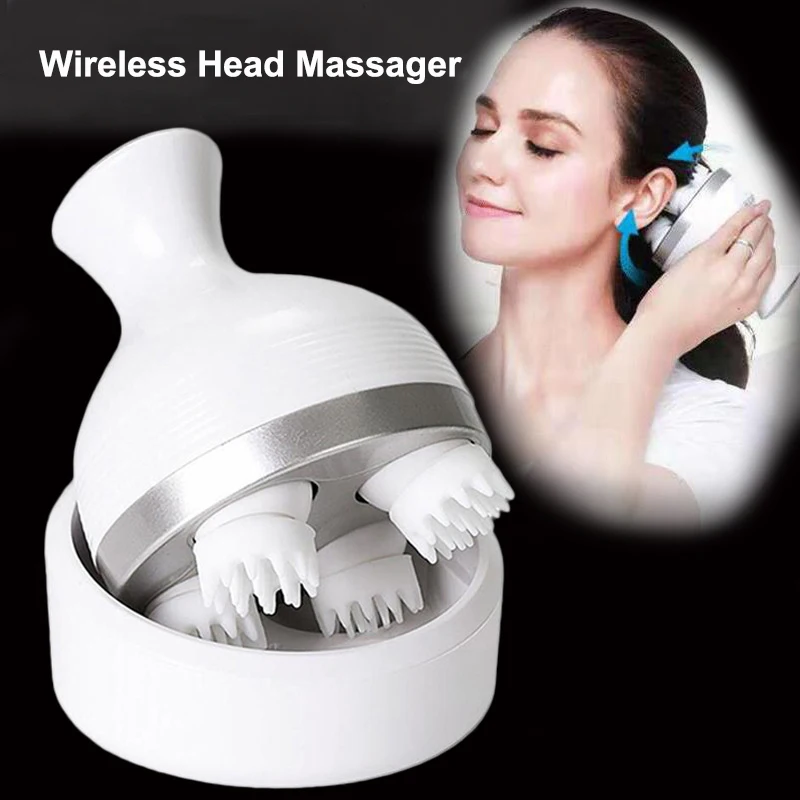 

Водонепроницаемый массажер для головы, Электрический вибрирующий массажер для головы и тела, устройство для глубокого массажа, предотвращ...