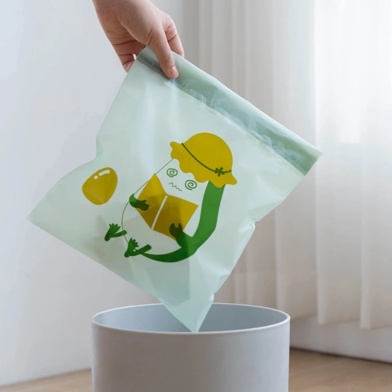 

15Pc Disposable Self-Adhesive Anti-leaking Car Trash Bags Rubbish Holder Biodegradable Garbage Storage Bag for Auto Vehicle