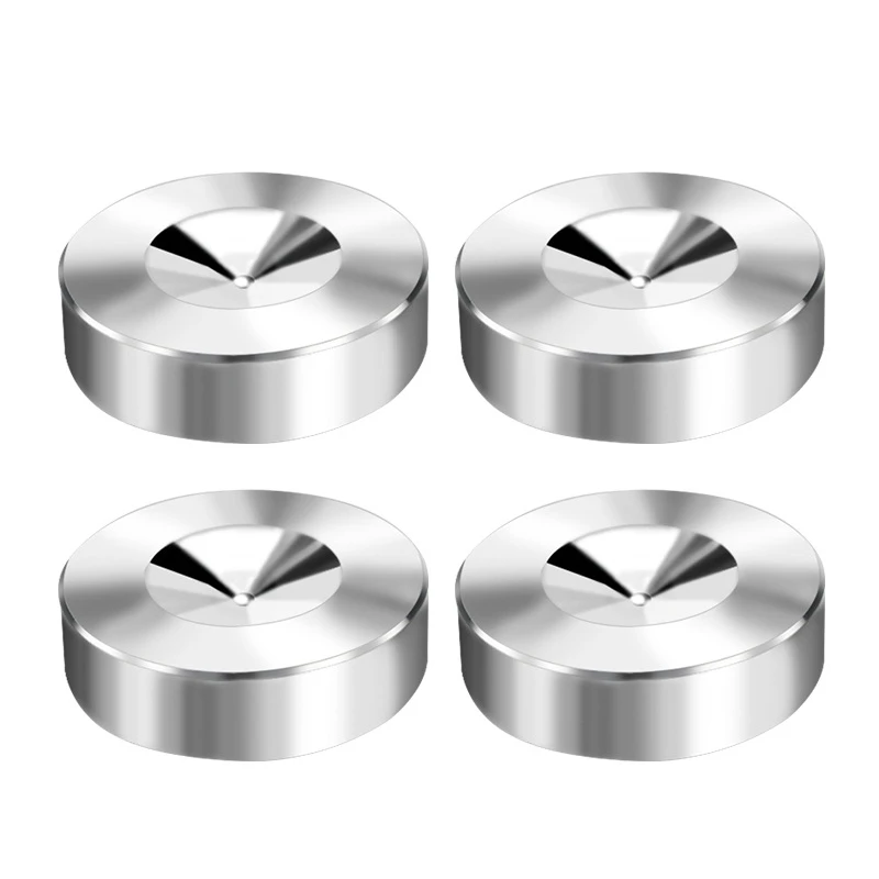 

4Pcs Stainless Steel Shockproof Spike Pads Isolation Stand FeetAmplifier Speaker Player Subwoofer