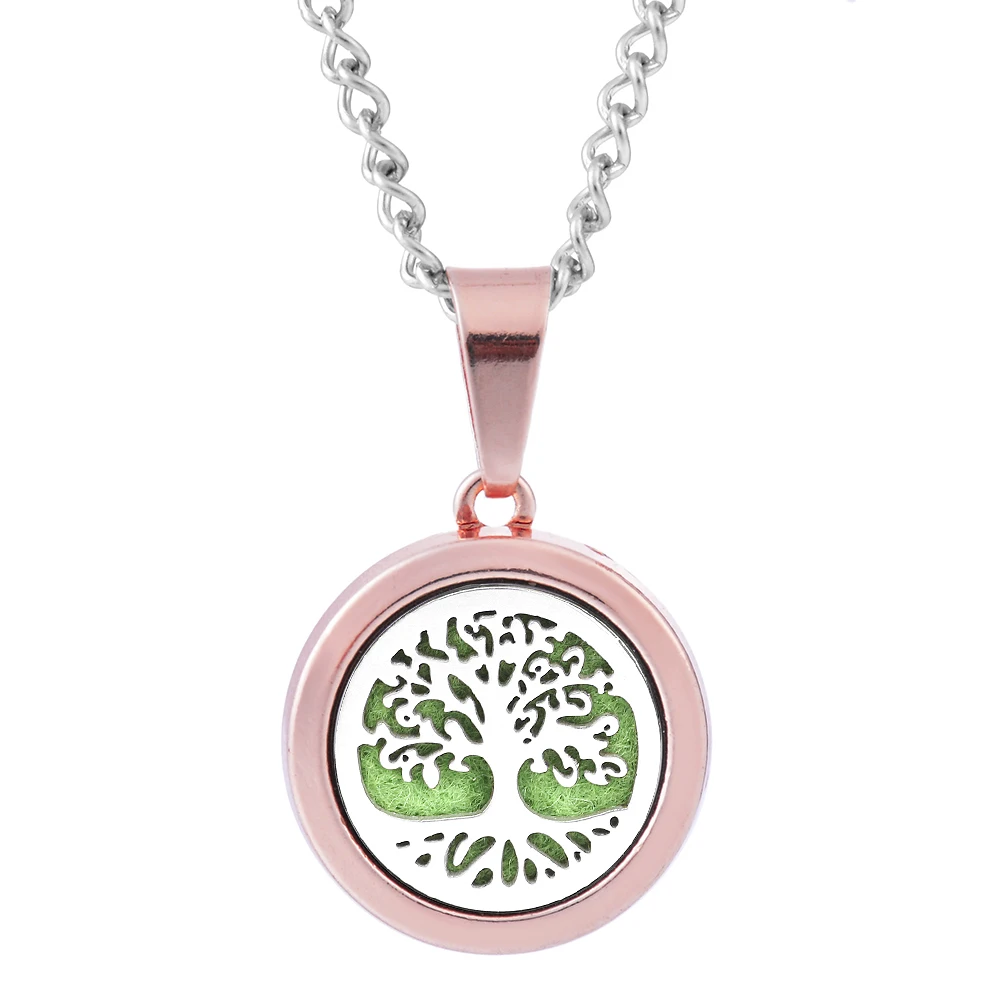 Новые розовые золотые браслеты ароматерапия Цепочки и ожерелья Эфирное Масла