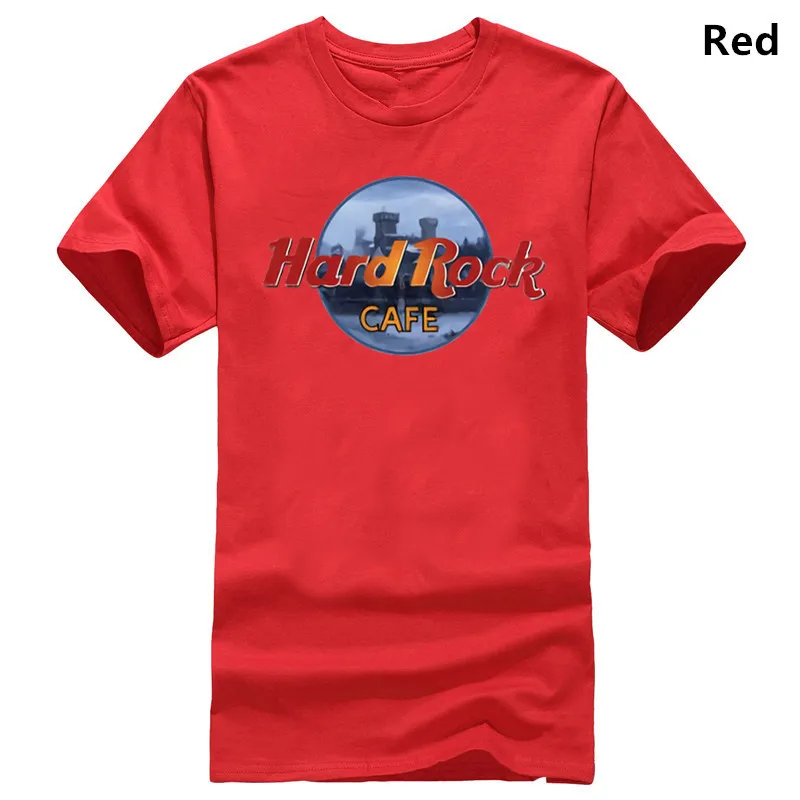 red Рубашка с Winterfell Хард Рок кафе - Цвет: red