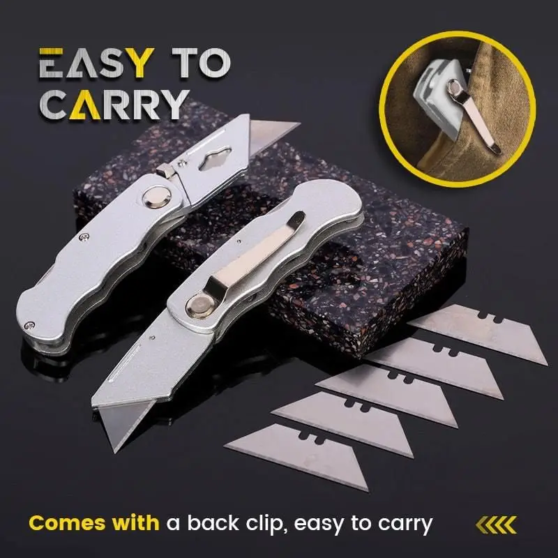 Titanium alloy push-pull telescopic knife multifunctional utility portable office outdoor survival EDC | Инструменты