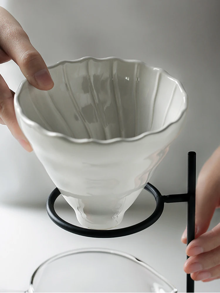 Фильтр для кофе эспрессо V60 многоразовая керамическая кофейная капельница