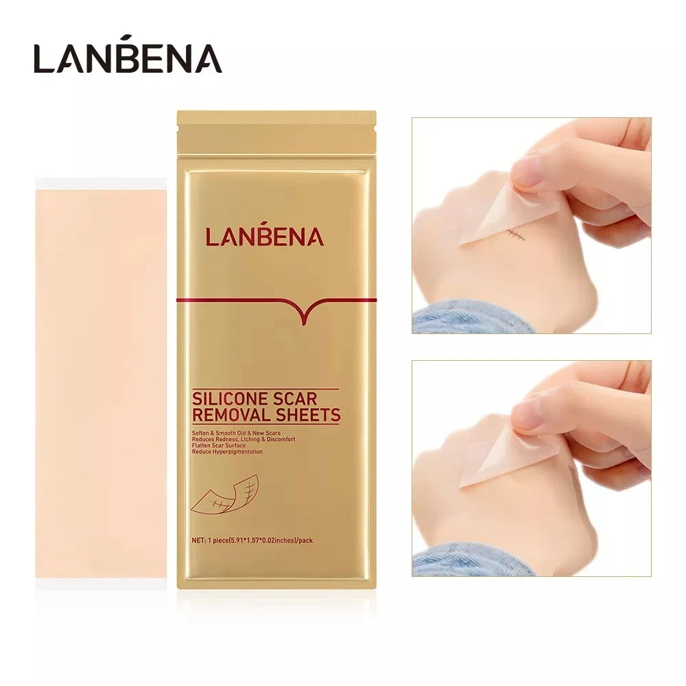 

Наклейки LANBENA для ухода за кожей, силиконовые листы для удаления шрамов, многоразовые наклейки для хирургии шрамов, ожогов, шрамов, водостой...