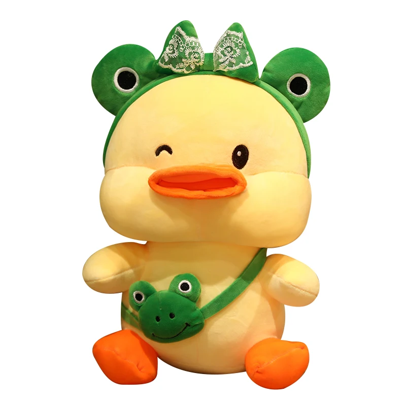 

Kawaii желтое платье утка плюшевые игрушки Дети Рождественские подарки милые дети сон кукла домашний декор