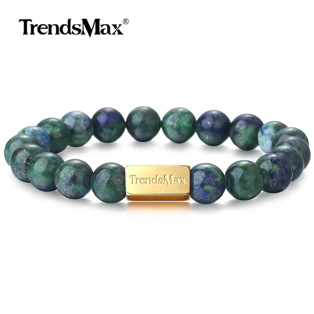 10 мм мужской браслет из натурального камня стрейч Высокое качество Йога Handmad
