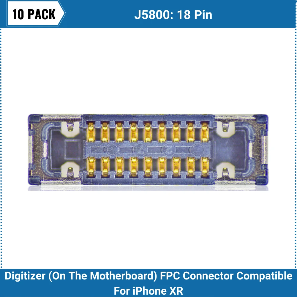 10 упаковок дигитайзер (на материнской плате) FPC коннектор совместимый с iPhone XR (J5800: