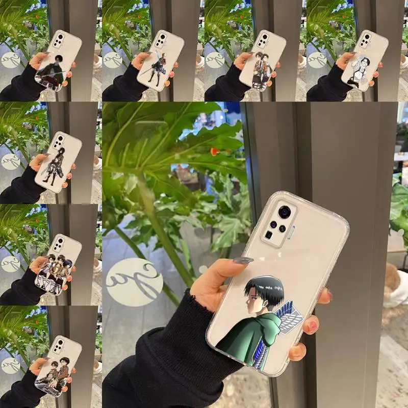

attack on titan Phone Case Transparent For VIVO Y 97 93 85 81 75 73 71 70 69 67 66 55 53 50 52 51 30 20 19 11 S E Mobile bags