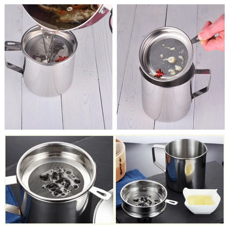 Кухонный инструмент для приготовления пищи масляный фильтр емкость практичный и