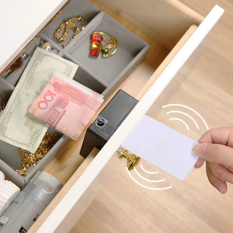 

NEW Smart Drawer Lock Intelligent Cabinet Locker Lock IC/ID Card TTLock APP Unlock Electronic Hidden Furniture Wooden Door Lock
