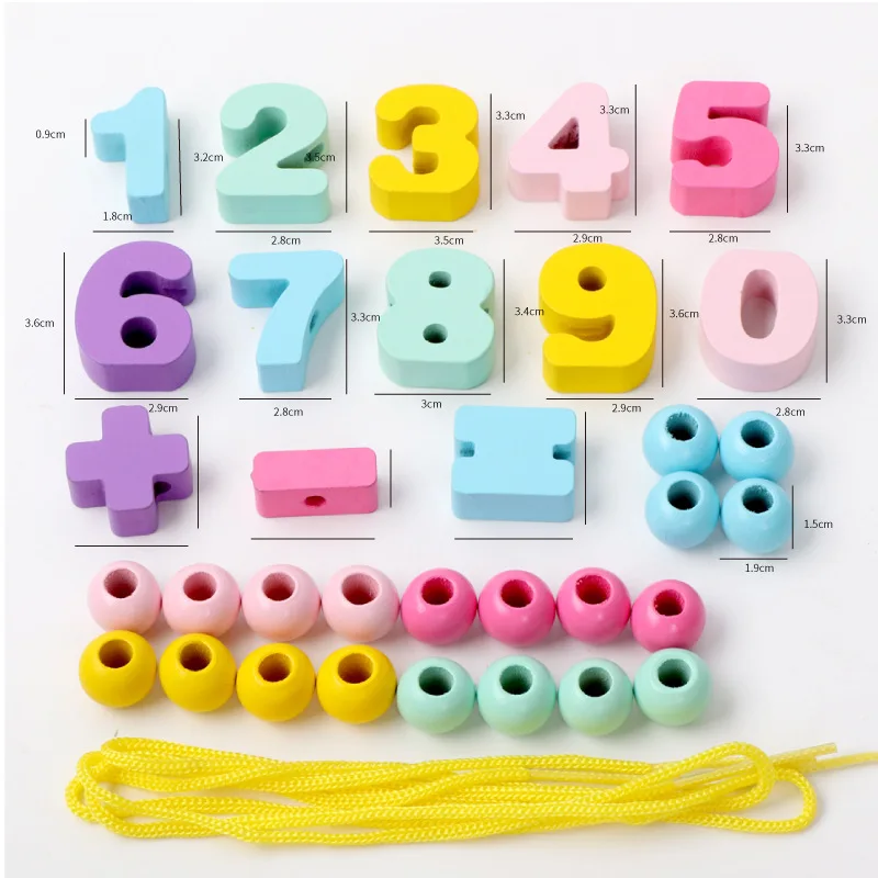 

Wooden Children Macarone Number Letter Beads Addition And Subtraction Operation English Cognitive Puzzle Toys
