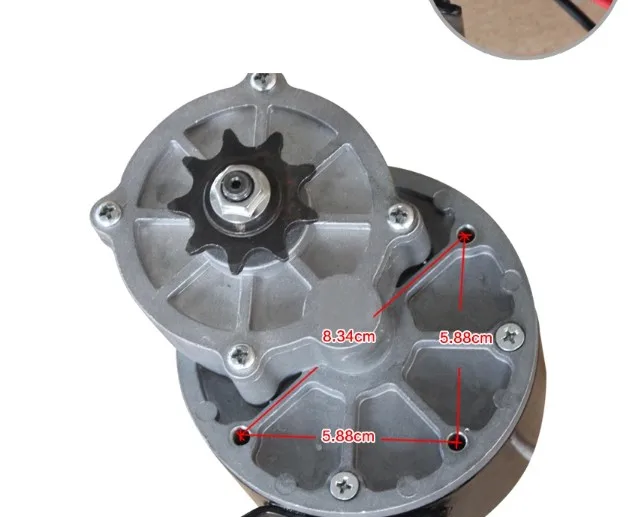 MY1016Z2 24V 250W folding electric vehicles motor brush gear bike | Спорт и развлечения