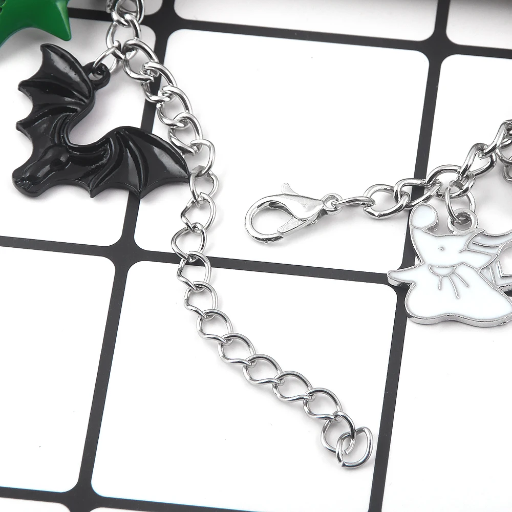 

The Nightmare Before Christmas Gothic Bracelet Jack Skellington Sally Combination Pendant New Year 2021 Halloween Jewelry Gift