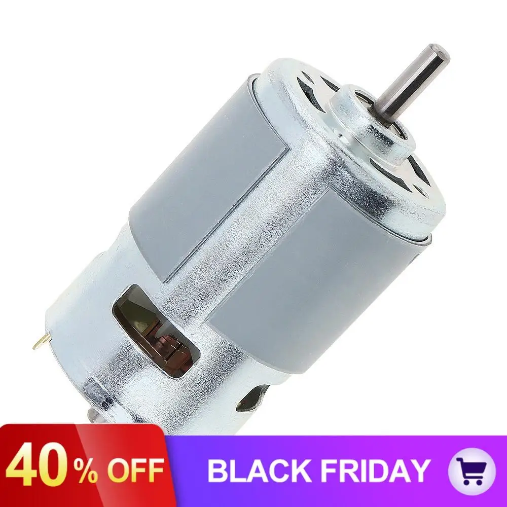 12 V-24 V 775 двигатель постоянного тока высокой скорости большой крутящий момент мотор с шариковым подшипником и лопасти вентилятора для Модель "Сделай своими руками", машинная маленькая дрель микро-машина