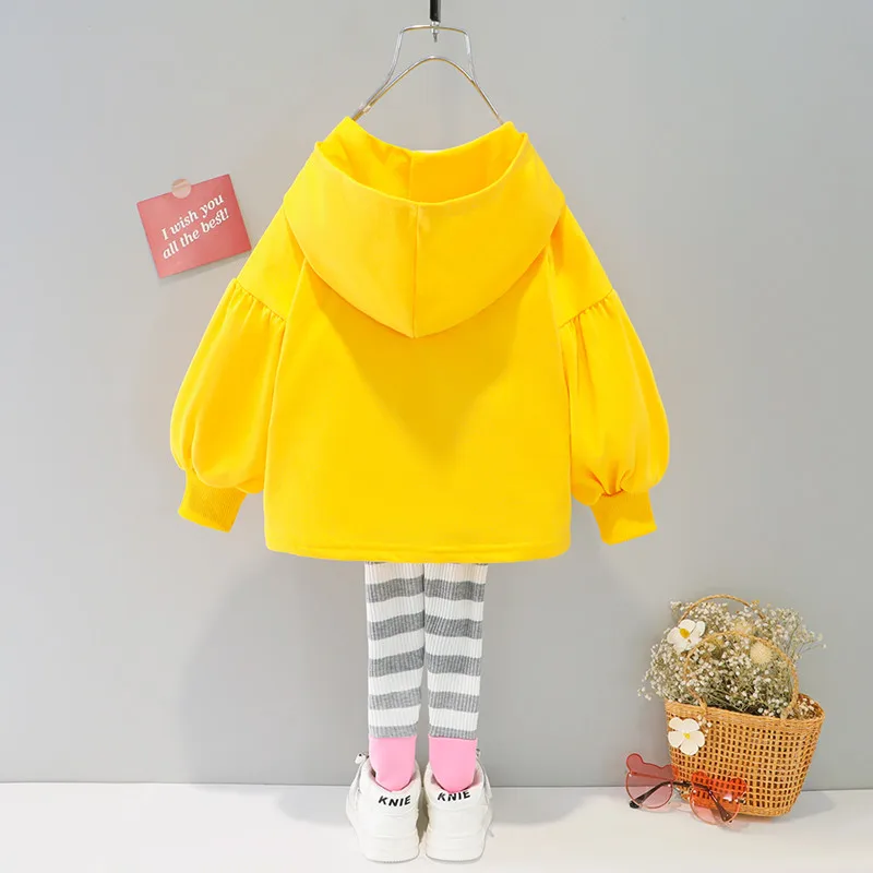 MANJI костюм для маленьких девочек одежда Толстовка с леггинсами осень 2021 Новый