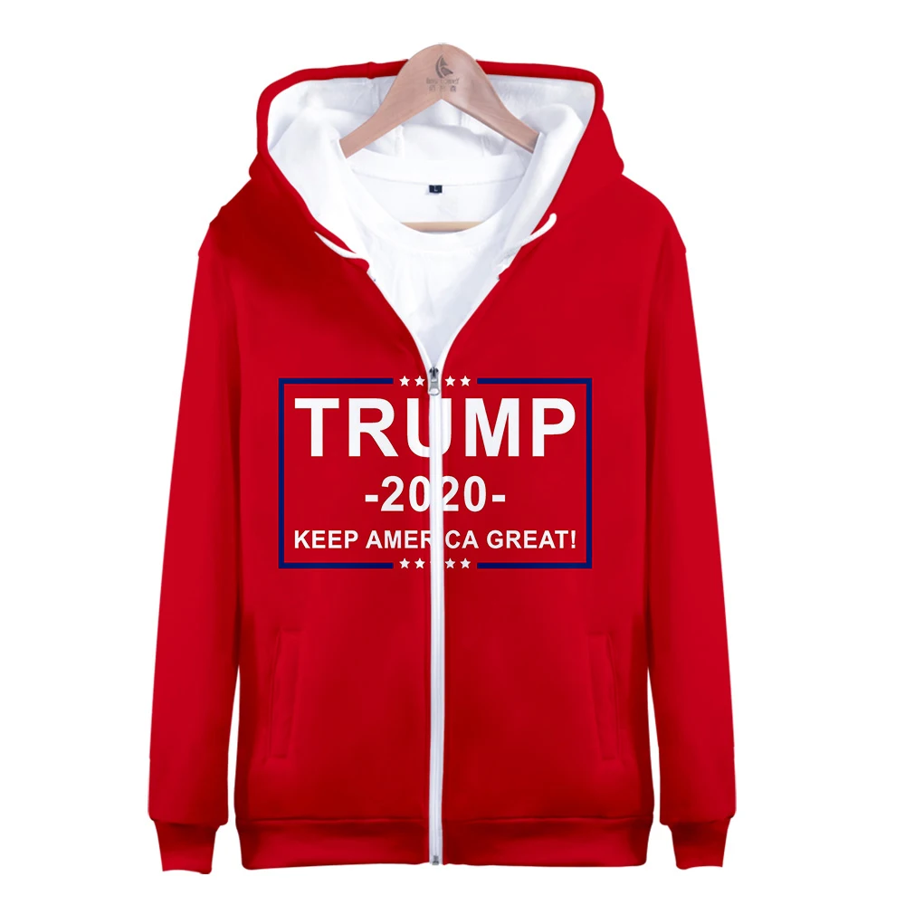 

New 3D Jacket Hoodie TRUMP 2020 Coaat Keep America Great 2020 PRESEDENTIAL ELECTION Harajuku Men/Women Sweatshirt 3D Zip hoodie