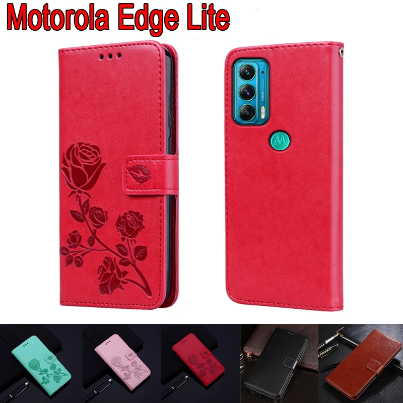 

Cover For Motorola Edge Lite Case XT2143-1 Flip Leather Shell Book For Moto Edge Lite Wallet Phone Protective Case Etui Hoesje