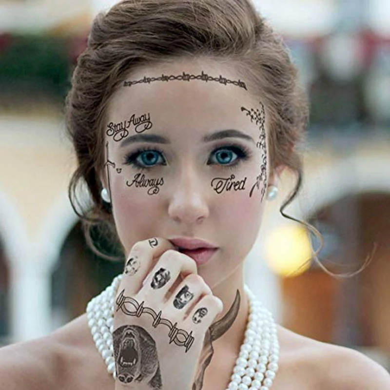 Хэллоуин серии не выцветают водонепроницаемый временные поддельные Шрам