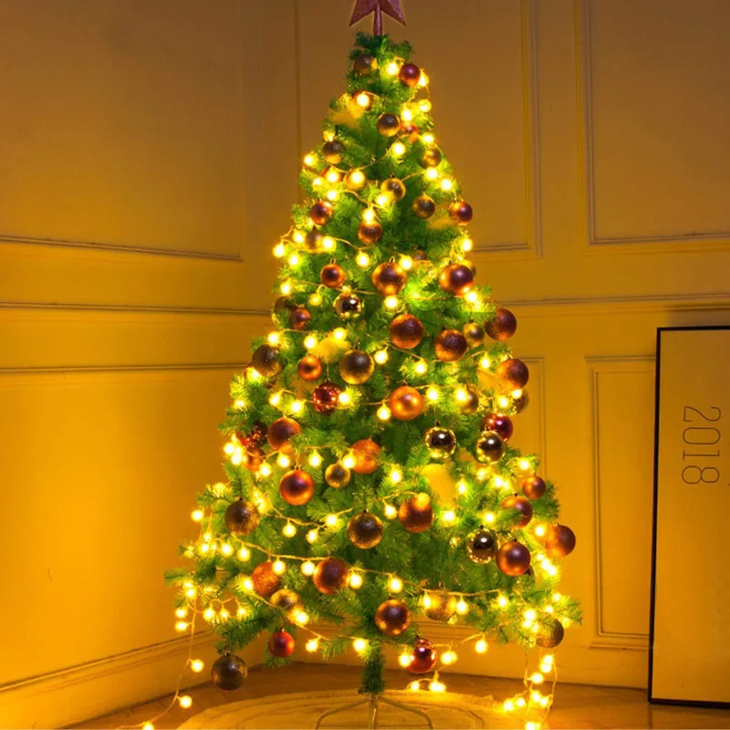 

1/2/4/6pcs Led String Light Globe 10m AA Battery Waterproof Outdoor Ball String for Christmas Wedding Decor Fairy Lights Garland