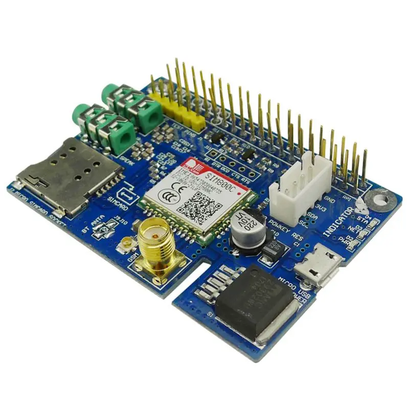 Горячая XD-SIM800C GSM GPRS модуль четырехдиапазонный макетная плата для Raspberry Pi | Дом и
