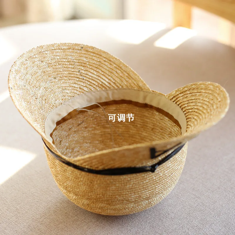 Шляпа женская Соломенная с надписью регулируемая шапка для верховой езды