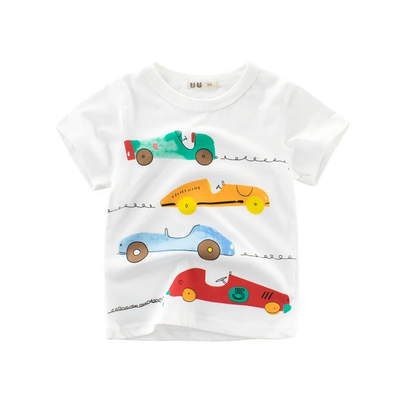 

Summer Boys t-Shirts Cotton Children T-shirts Tops For kids Short Sleeve Kids Blouse Toddler Tees Baby cartoon cars Clothing