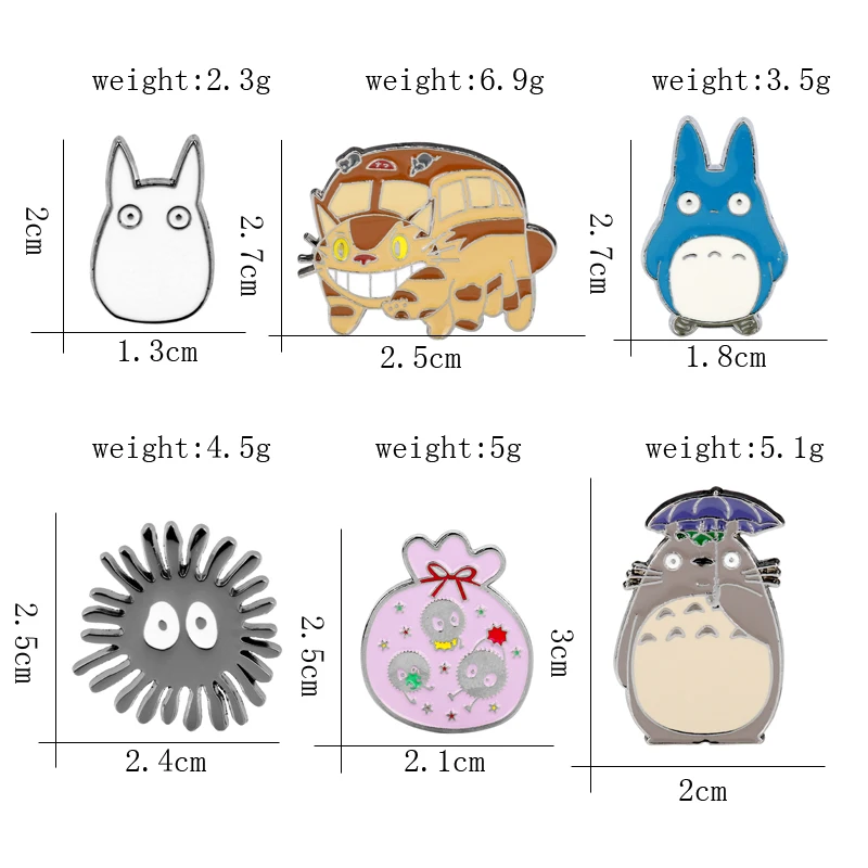 HEYu мультфильм Хаяо Миядзаки значок брошь креативный булавка Broches фигурка Кнопка