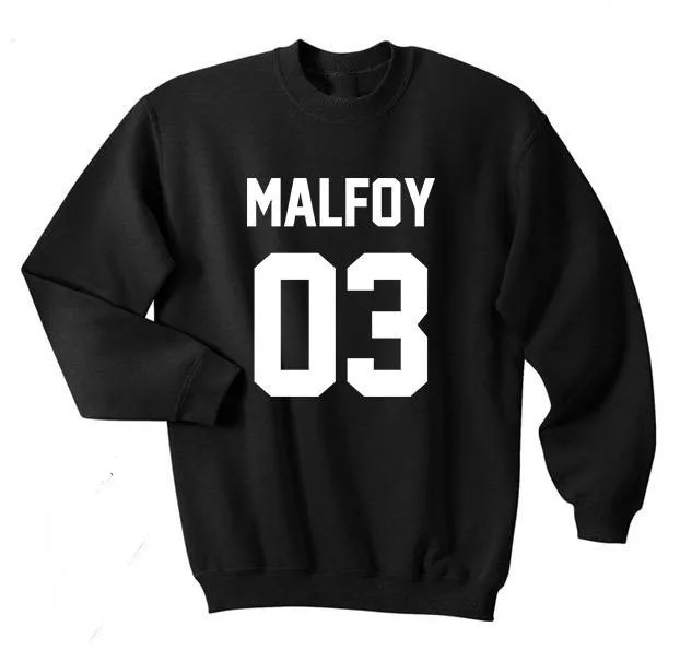 Толстовка унисекс Moletom Do Tumblr Свитшот Malfoy 03 House of Slytherin волшебная рубашка топ