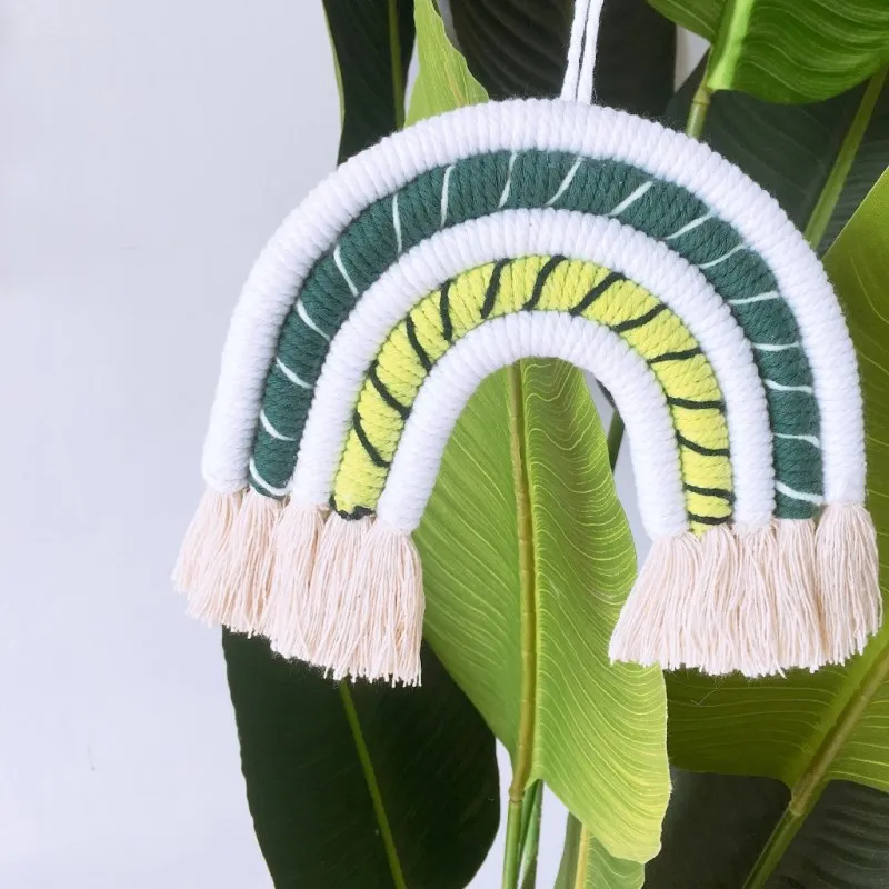 Радужные украшения ручной работы гобелен для детской комнаты подвесная подвеска