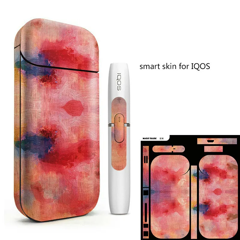 Волшебная Акула тигр череп стикер в стиле панк стерео пленка для IQOS 2 4 p Plus печать