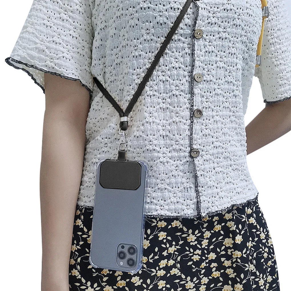 2021 Newest Universal Crossbody Patch Phone Lanyards Mobile Strap Lanyard 9 Colors Soft Rope for Cell Hanging Cord | Мобильные