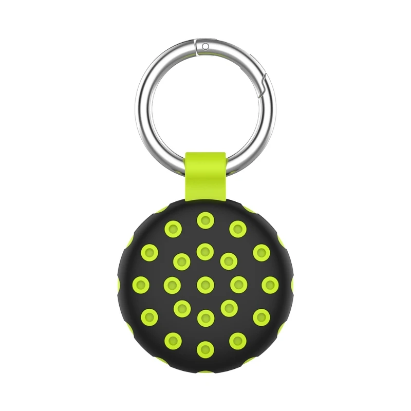 Protective Cover for AirTag Case with Key Chain Ring For -Apple Locator Tracker Anti-lost Device Anti-Fall Case Shell