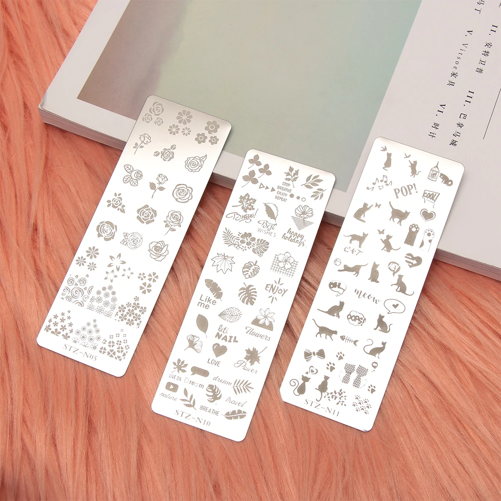 1 шт. новые модные пластины для штамповки ногтей лак Stamper Рождество Кружева цветок