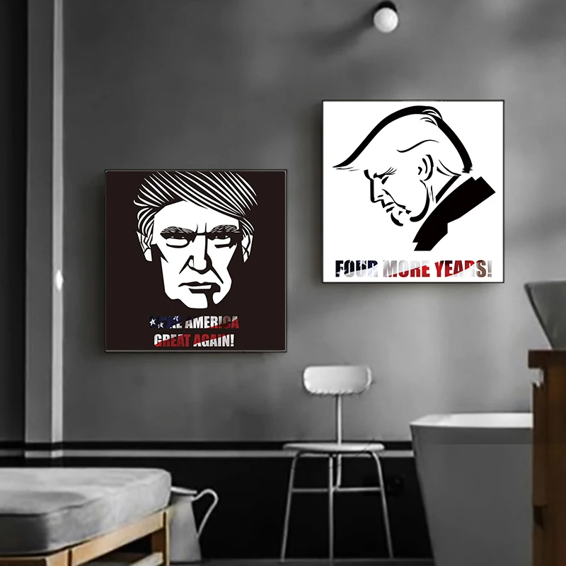 Художественный мультфильм Дональд Трамп стена искусство картина президент
