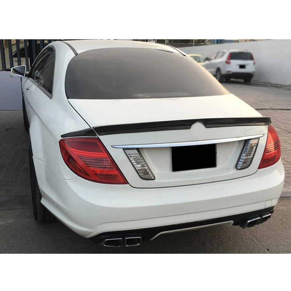 3 шт. спойлер заднего багажника из углеродного волокна крыла Boot губ для Mercedes-Benz W216