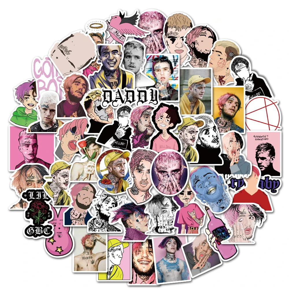 

Наклейки водостойкие для багажа, ноутбука, велосипеда, скейтборда, 10/30/50 шт.