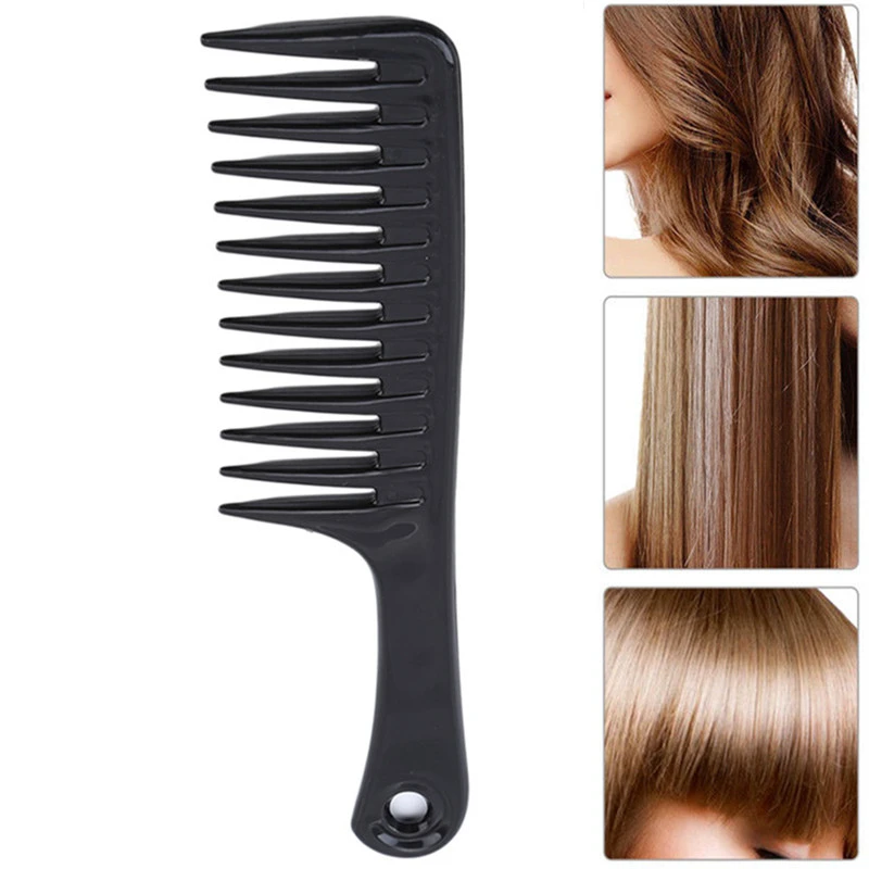 

4 Colors Fashion Grove Hairdressing Comb Heat Resistant Woman Wet Detangle Curly Hair Brushes Pro Salon Styling Tools