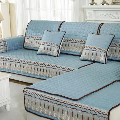 

Four seasons universal fabric lace sofa cushion, sanded washed cotton non-slip sofa cushion all-inclusive towel