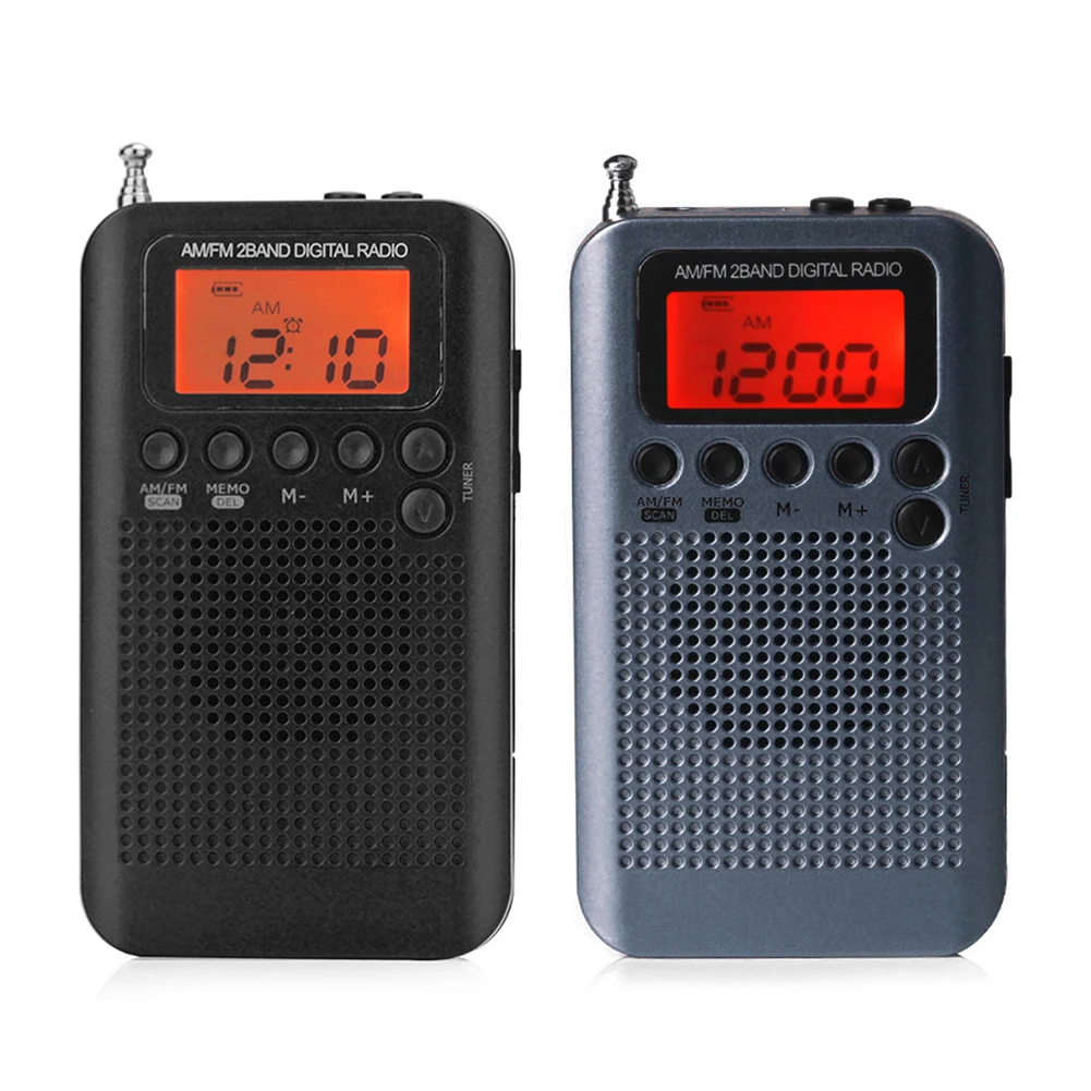 Цифровой Дисплей карманный радиоприемник АМ FM радио HRD 104 Портативный Вт/40 мм