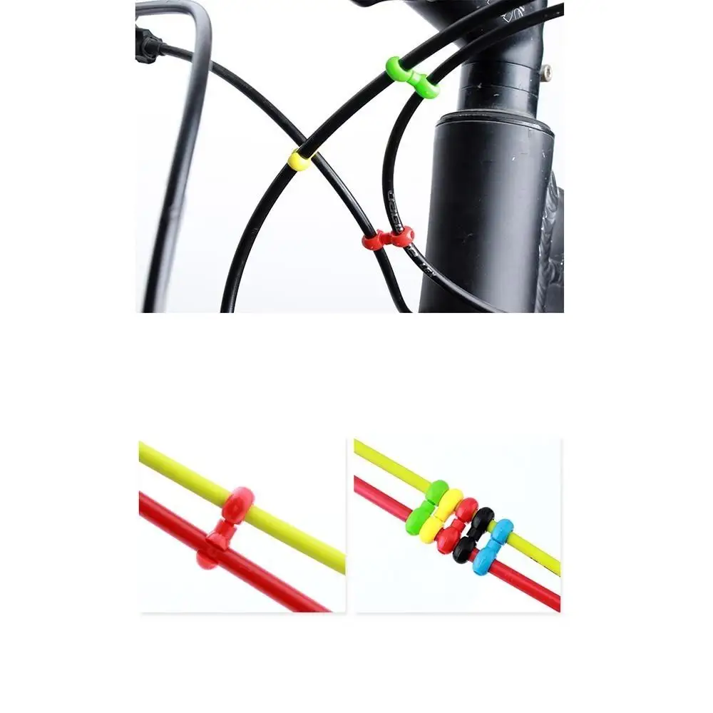 

1Bicycle MTB Brake Cable S-Style Clips Buckle Hose Guide Derailleur Shifter Line Clasps Cross Wire Clip Fixed Gear Cycling Parts