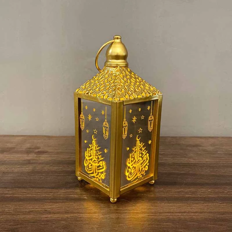 

Elegant Square Ramadan Hanging Light Eid Mubarak Element Light Eid Ramadan Lamp 69HF
