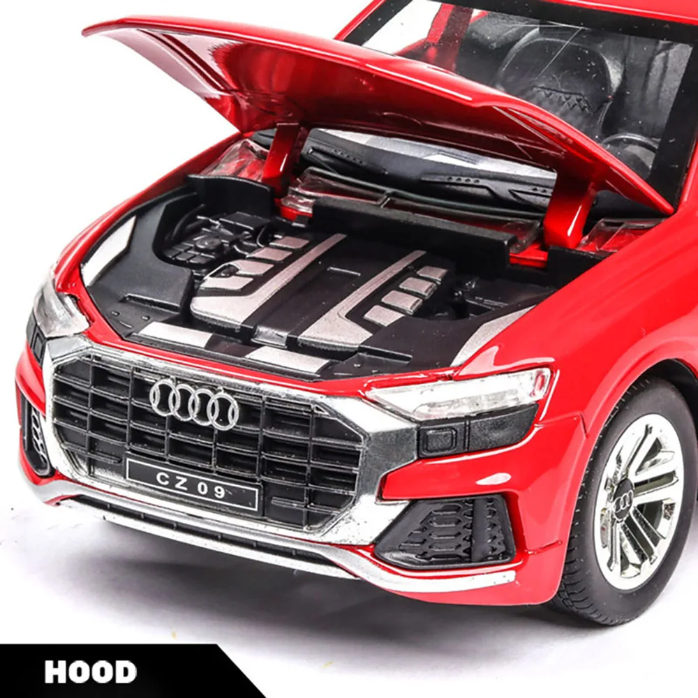 Модель автомобиля audi 1/24 модель из сплава со звуком и подсветкой игрушечная