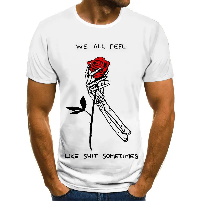 

New muscle male printing 3D T-shirt round neck short-sleeved ladies T-shirt male casual ladies T-shirt top 110-6XL