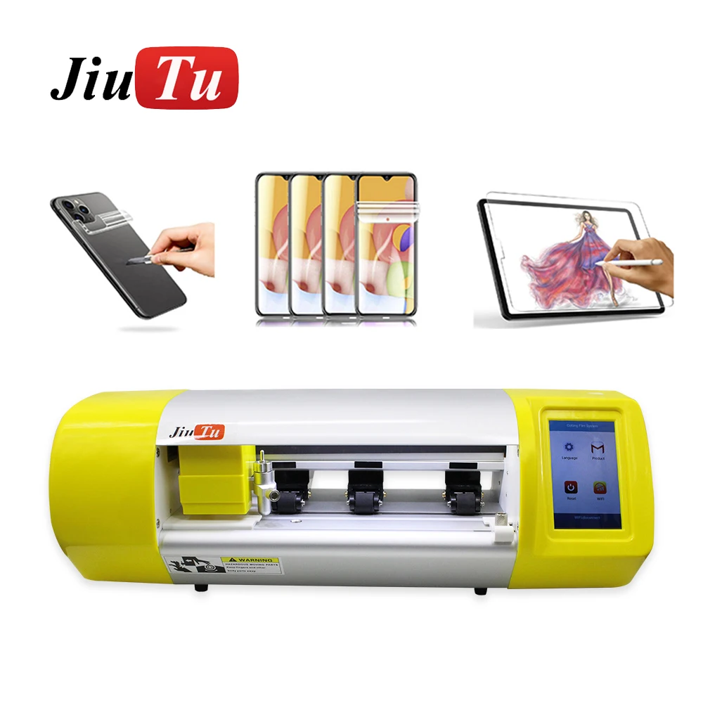 Film Cutting Machine With 300Pcs HD Hydrogel Film For iPhone 14 14Promax 13Pro  Screen Back Protective Films Cutter Plotter