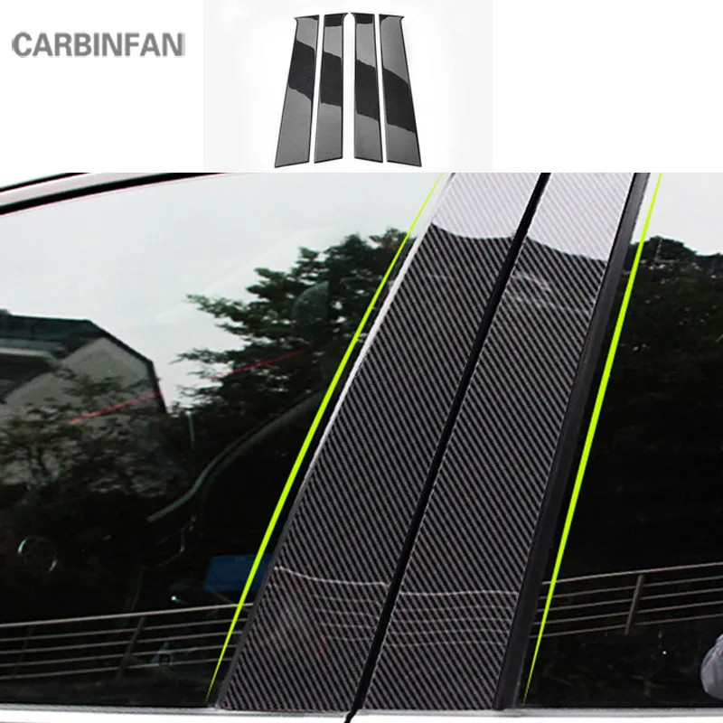 Наклейка из углеродного волокна для украшения окон в виде колонны Honda HR-V HRV Vezel 2014
