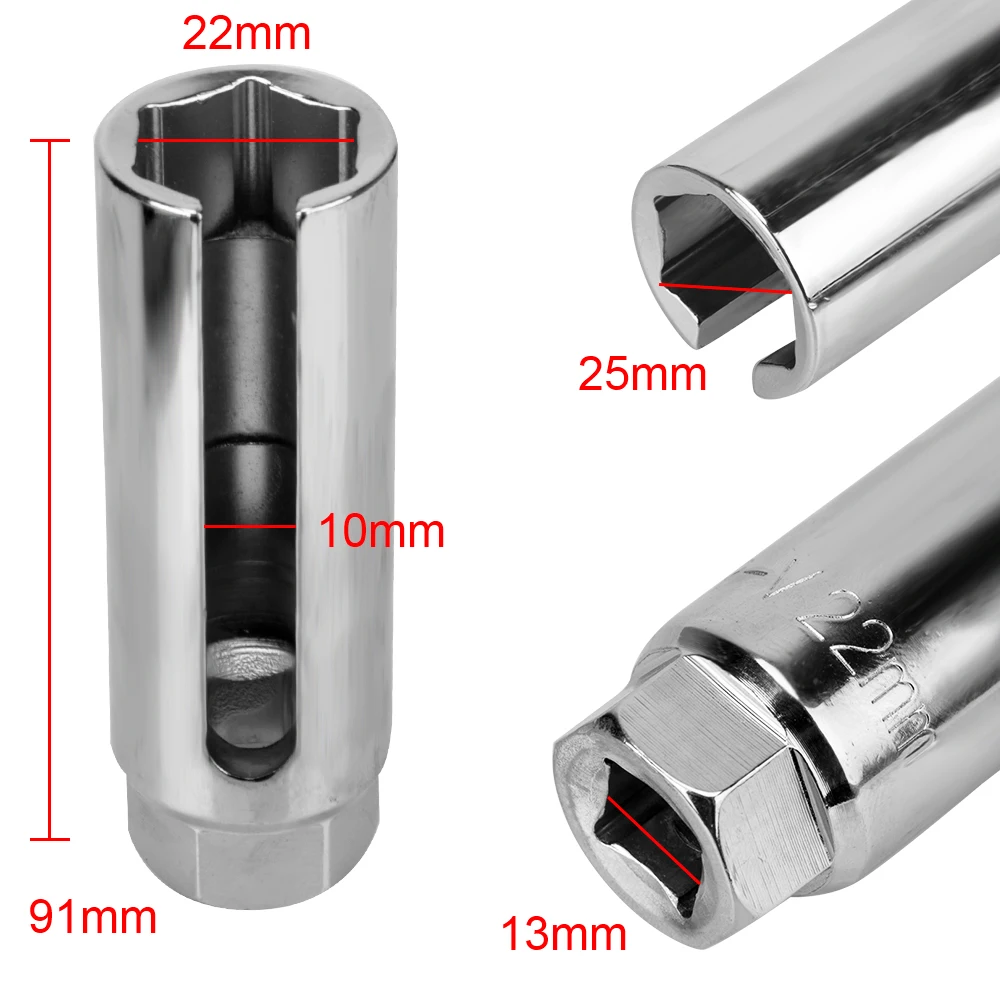 

Special Tool For Repairing Universal 22mm 1/2" Drive Removal Drive Socket Wrench Auto Oxygen Sensor Installation Tool