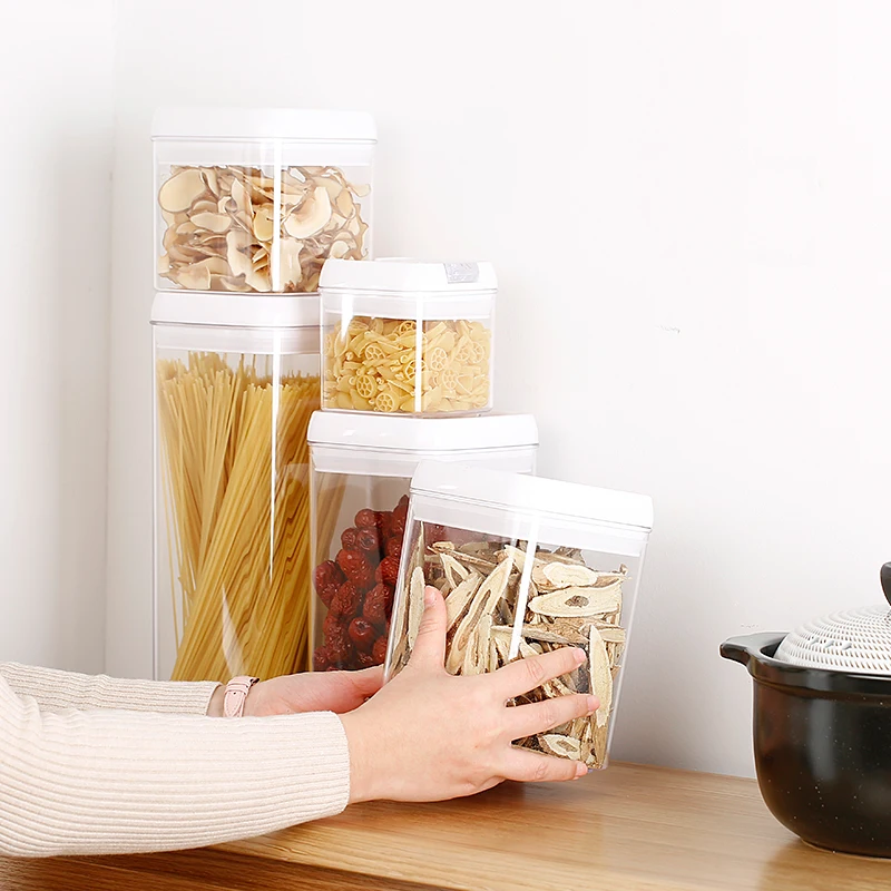 Sealed Food Storage Jar Large Capacity Plastic Tank Transparent Household Kitchen Grade Refrigerator Preservation Container | Дом и сад
