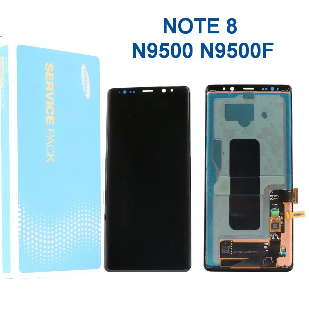 

Оригинальный 6,3 "AMOLED ЖК-дисплей для Samsung Galaxy NOTE 8 Note 8 N950 N950F с рамкой ЖК-дисплей сенсорный экран с битым пикселем
