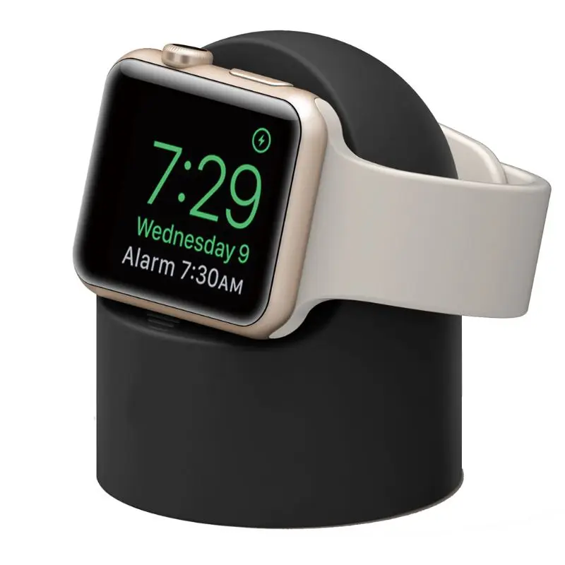 Силиконовый держатель док станции для зарядного устройства Apple Watch серии 4/3/2/3 44