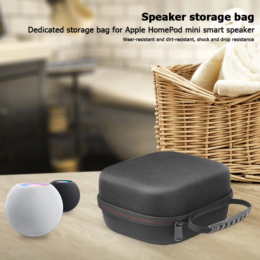 

Storage Hard Shell Portable Quick Release Lightweight Protective Smart Speaker Carrying Bag for Apple HomePod Mini